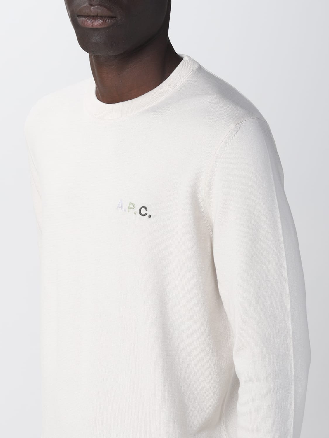 A.P.C. Outlet sweater for man White A.P.C. sweater