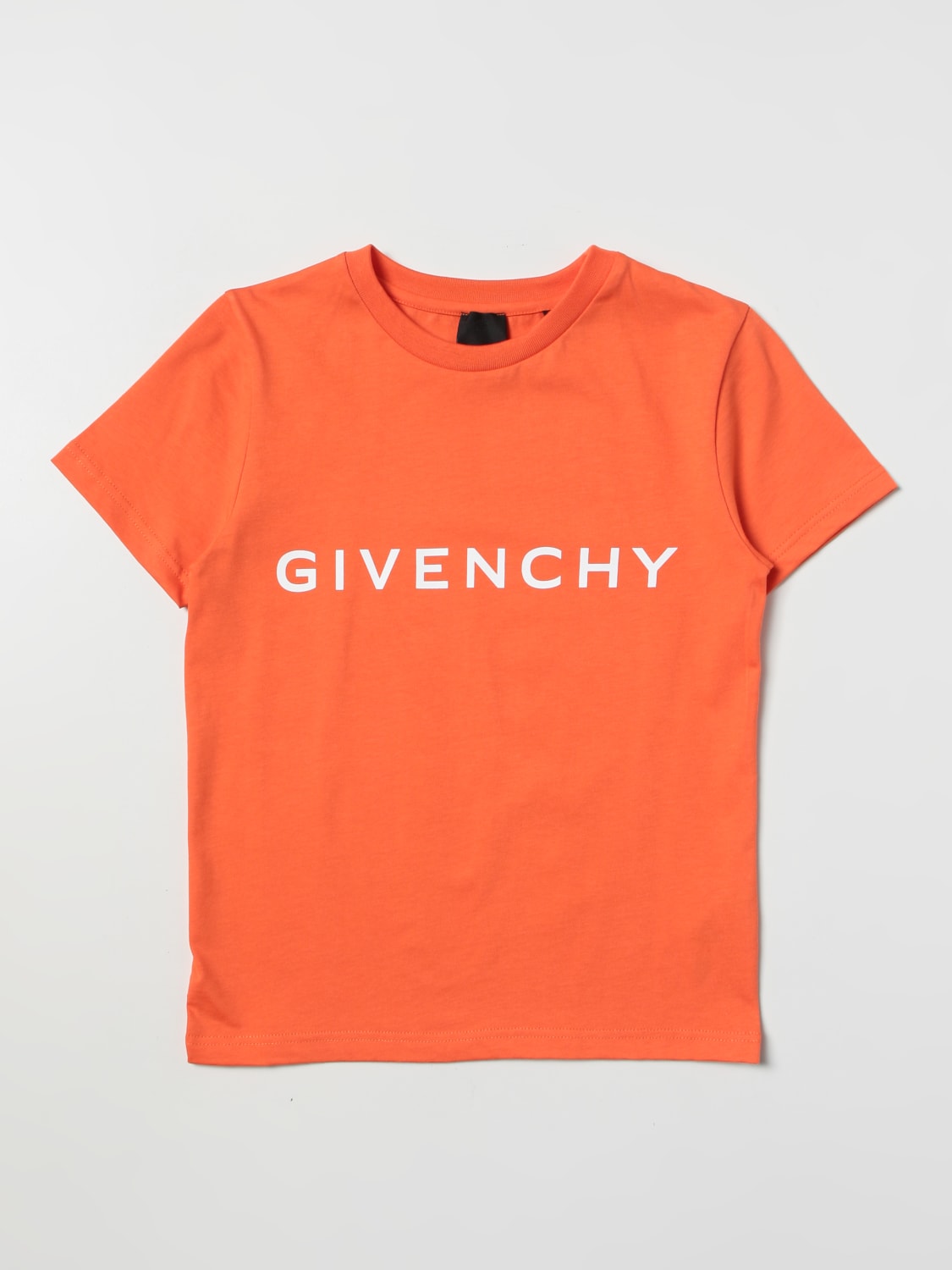 GIVENCHY: cotton t-shirt - Orange | GIVENCHY t-shirt H25406 online