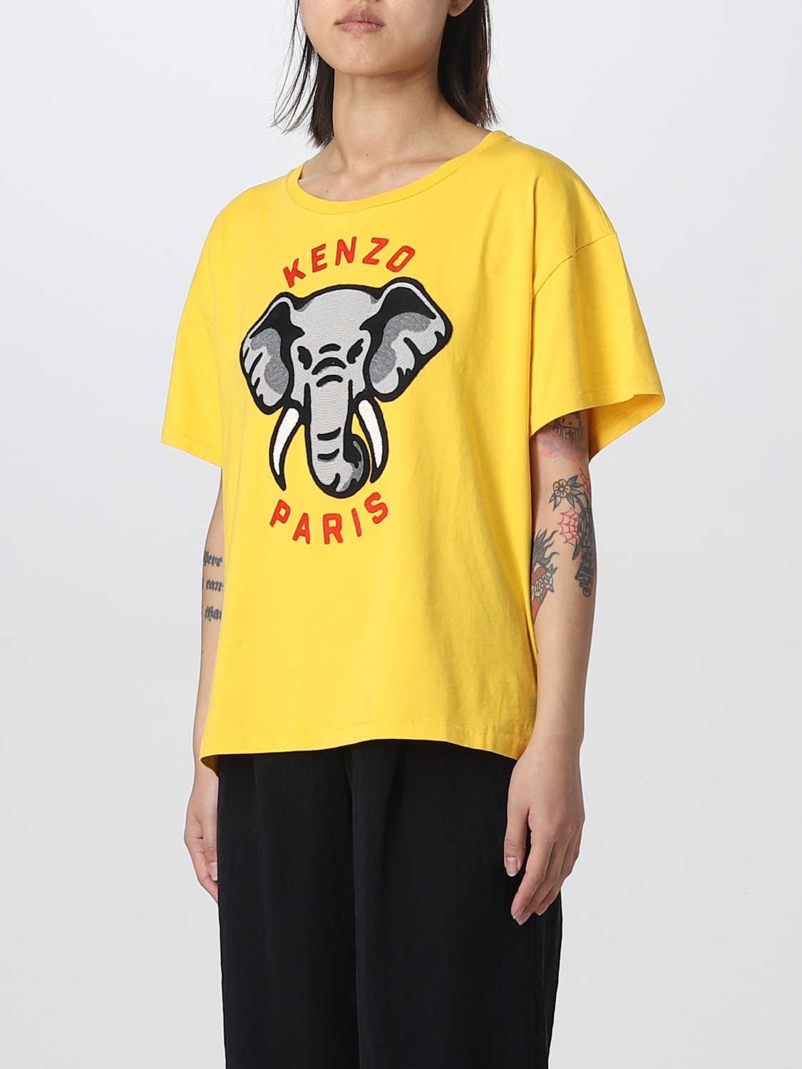 Yellow kenzo best sale t shirt