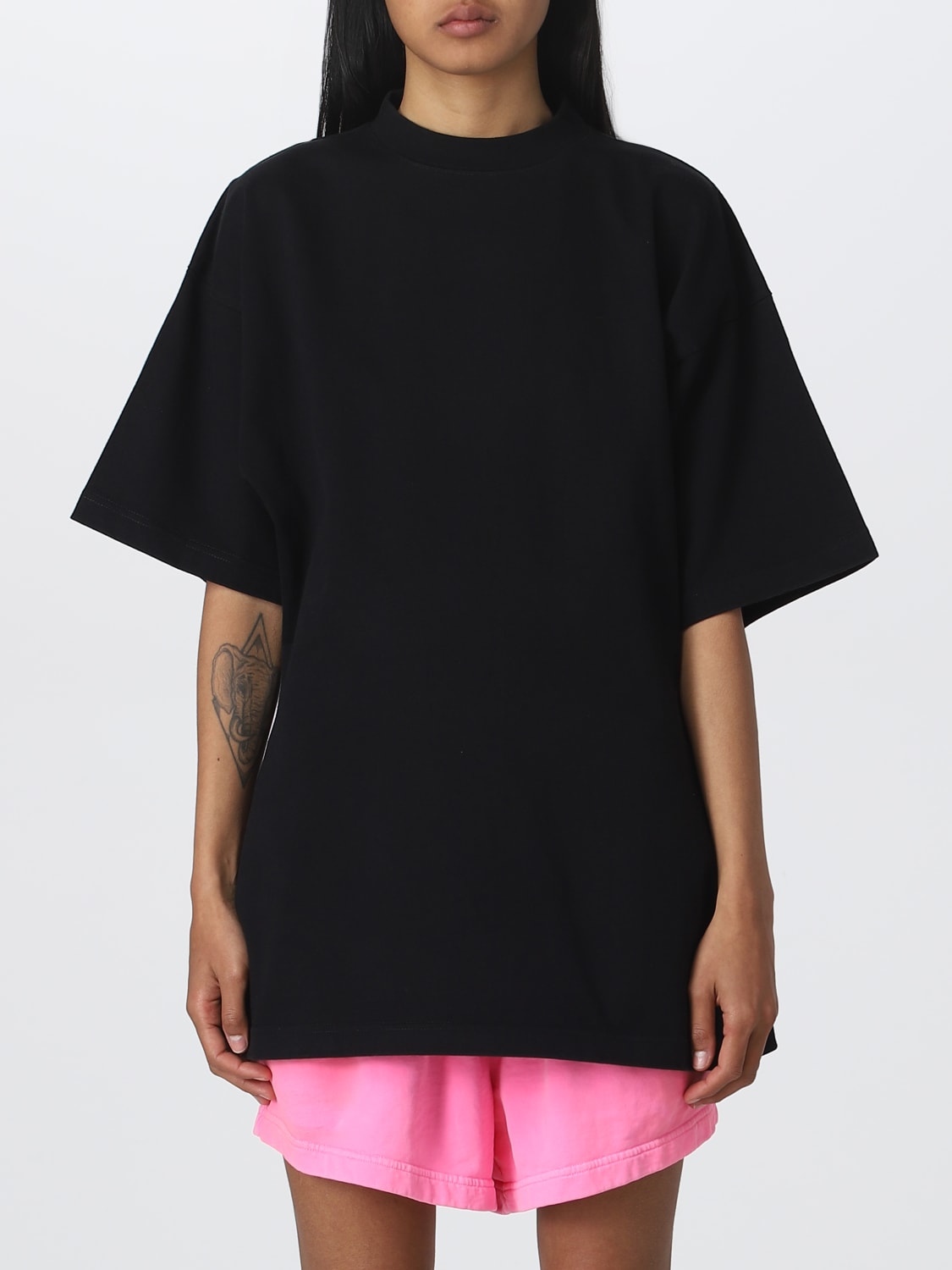 Black balenciaga 2024 t shirt women's