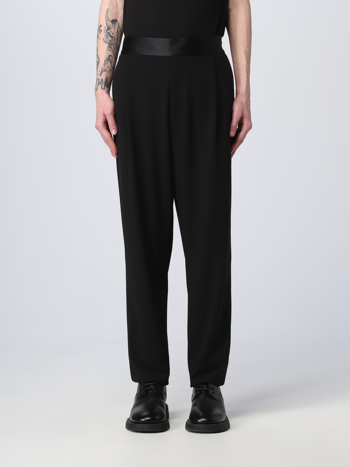 Black armani clearance trousers