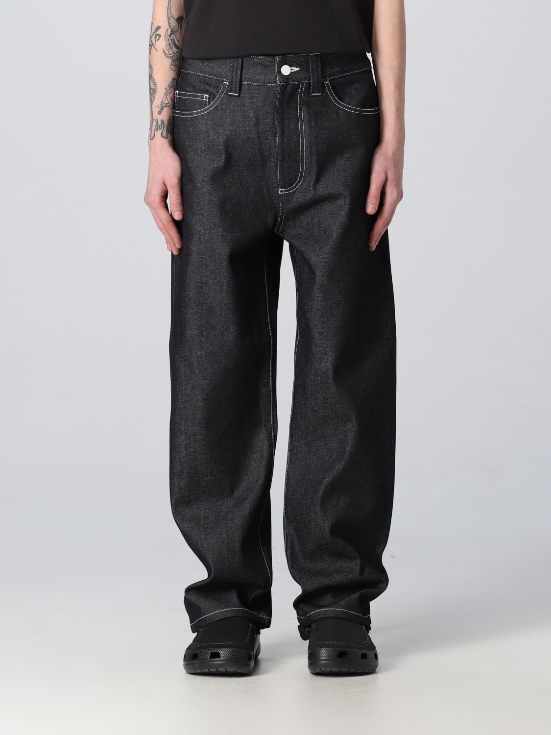 SUNNEI: Pants men - Denim | SUNNEI jeans CRTWMBOT012 DEN009 online at ...