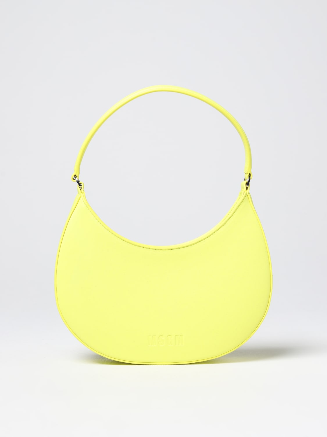 MSGM Outlet bag in synthetic leather Yellow MSGM shoulder bag