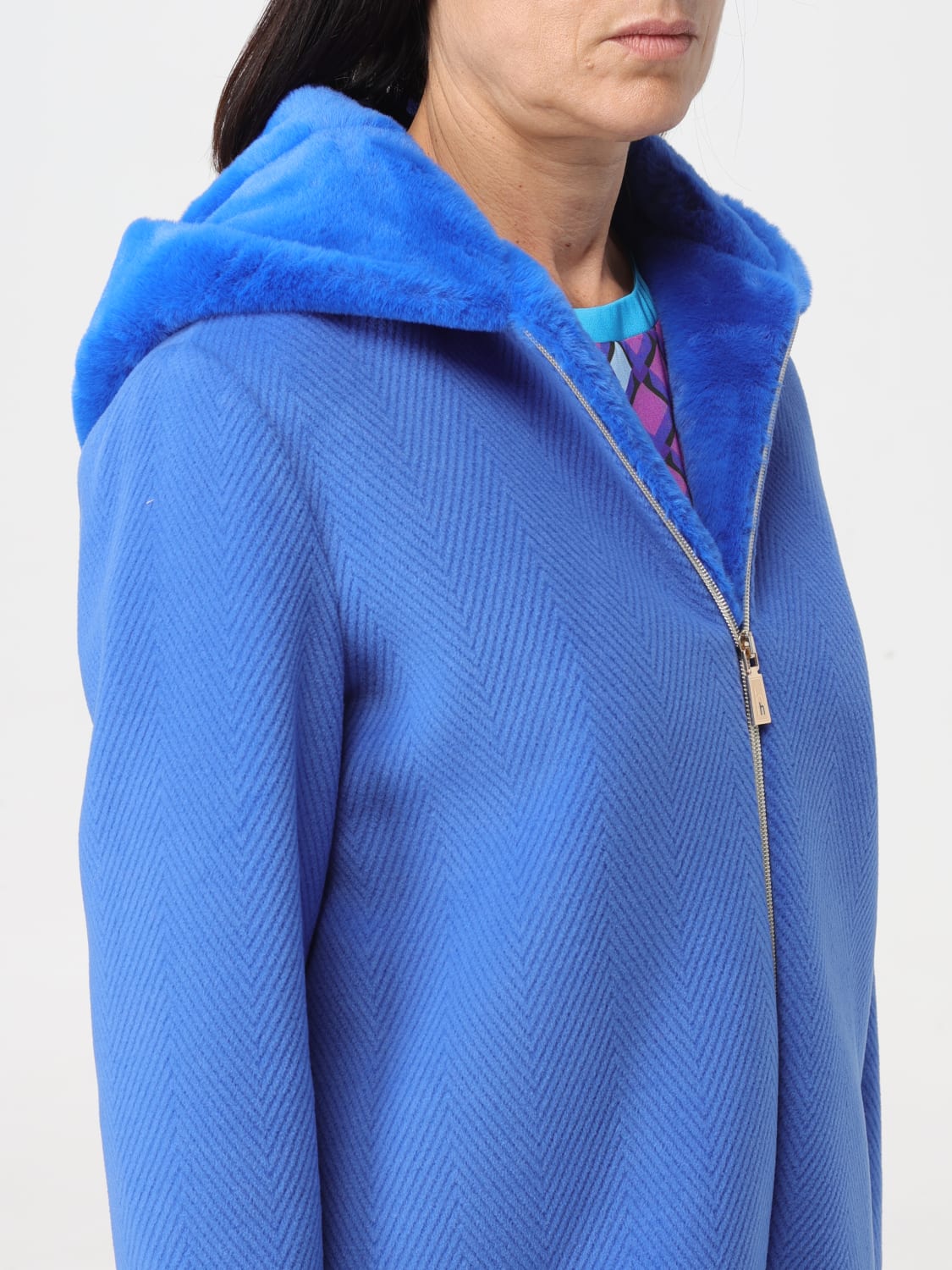 Coat HANITA Woman color Gnawed Blue