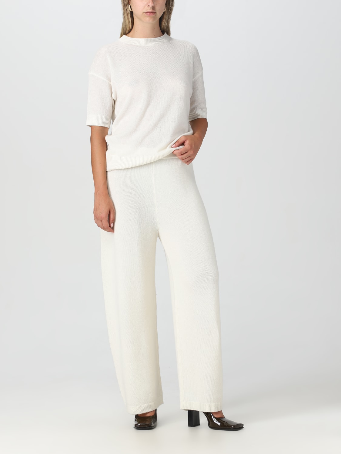 Theory Demitria DF Saxton Pants, Pearl Ivory