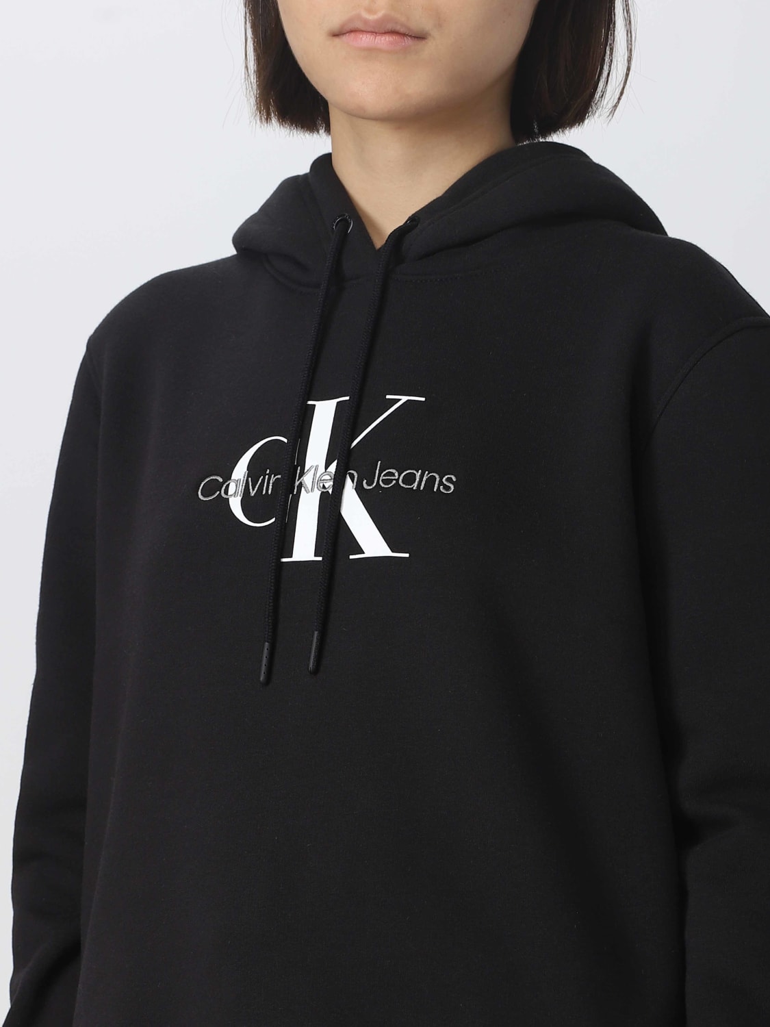 CK JEANS: sweatshirt for women - Black  Ck Jeans sweatshirt J20J221335  online at