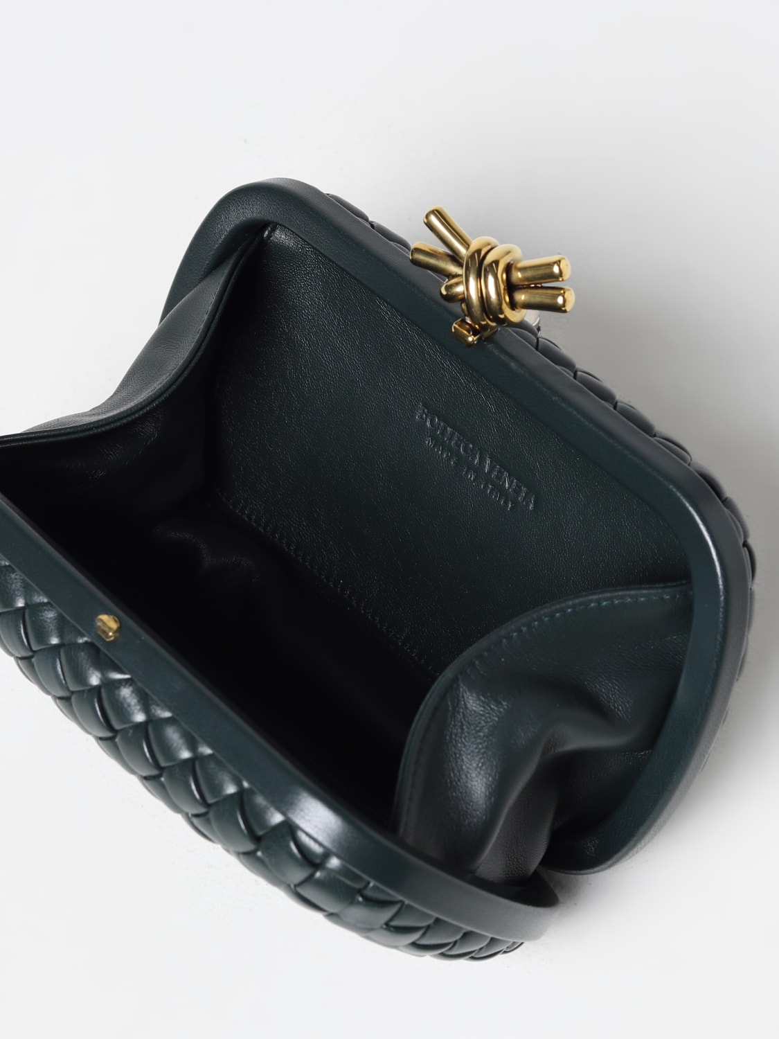 売れ筋ランキングも BOTTEGA VENETA◇ショルダーバッグ/レザー/BLK