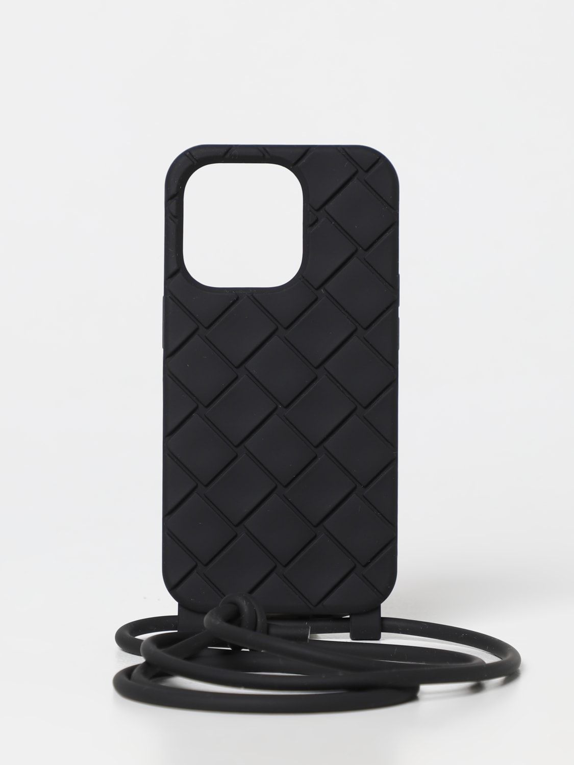 BOTTEGA VENETA: Cover for Iphone 14 Pro in silicone with woven pattern ...