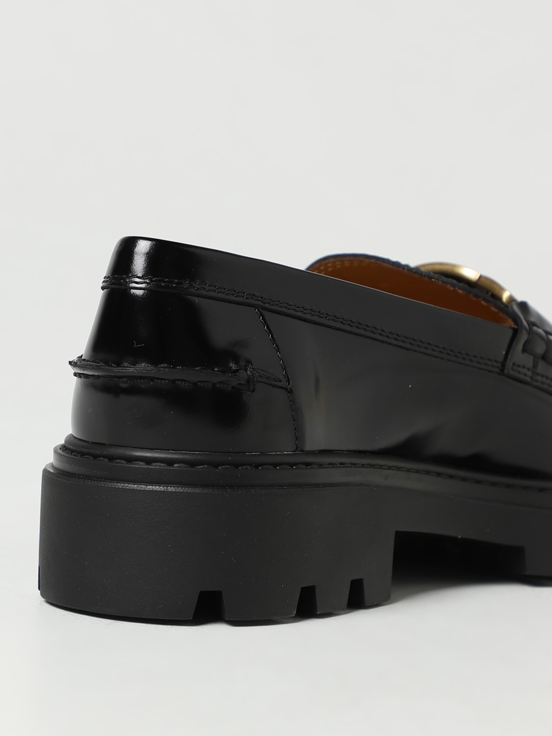 TOD'S: moccasins in brushed leather - Black | TOD'S loafers ...