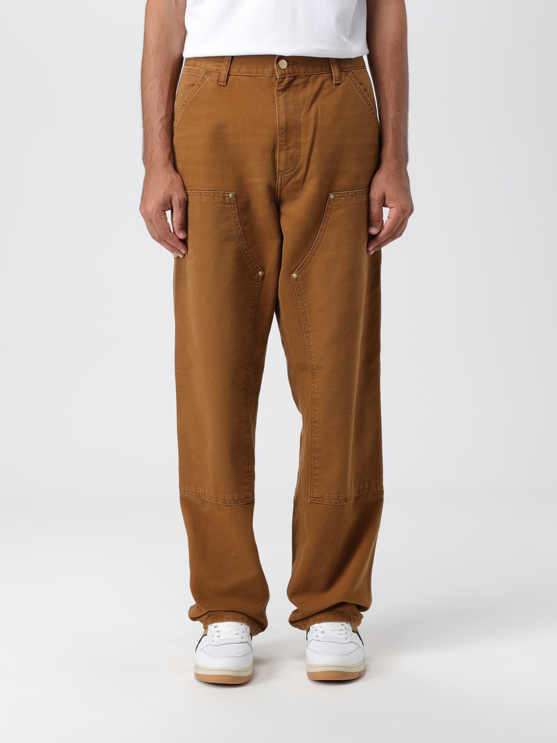 CARHARTT WIP: Pants men - Brown | CARHARTT WIP pants I031501 online at ...