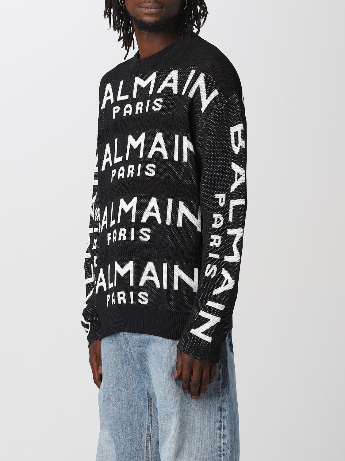 Balmain sweater in cotton blend