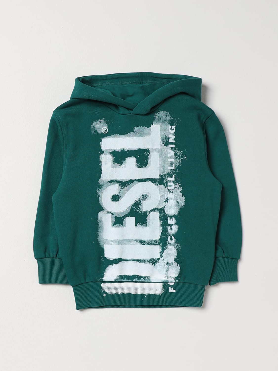 Green hot sale diesel hoodie