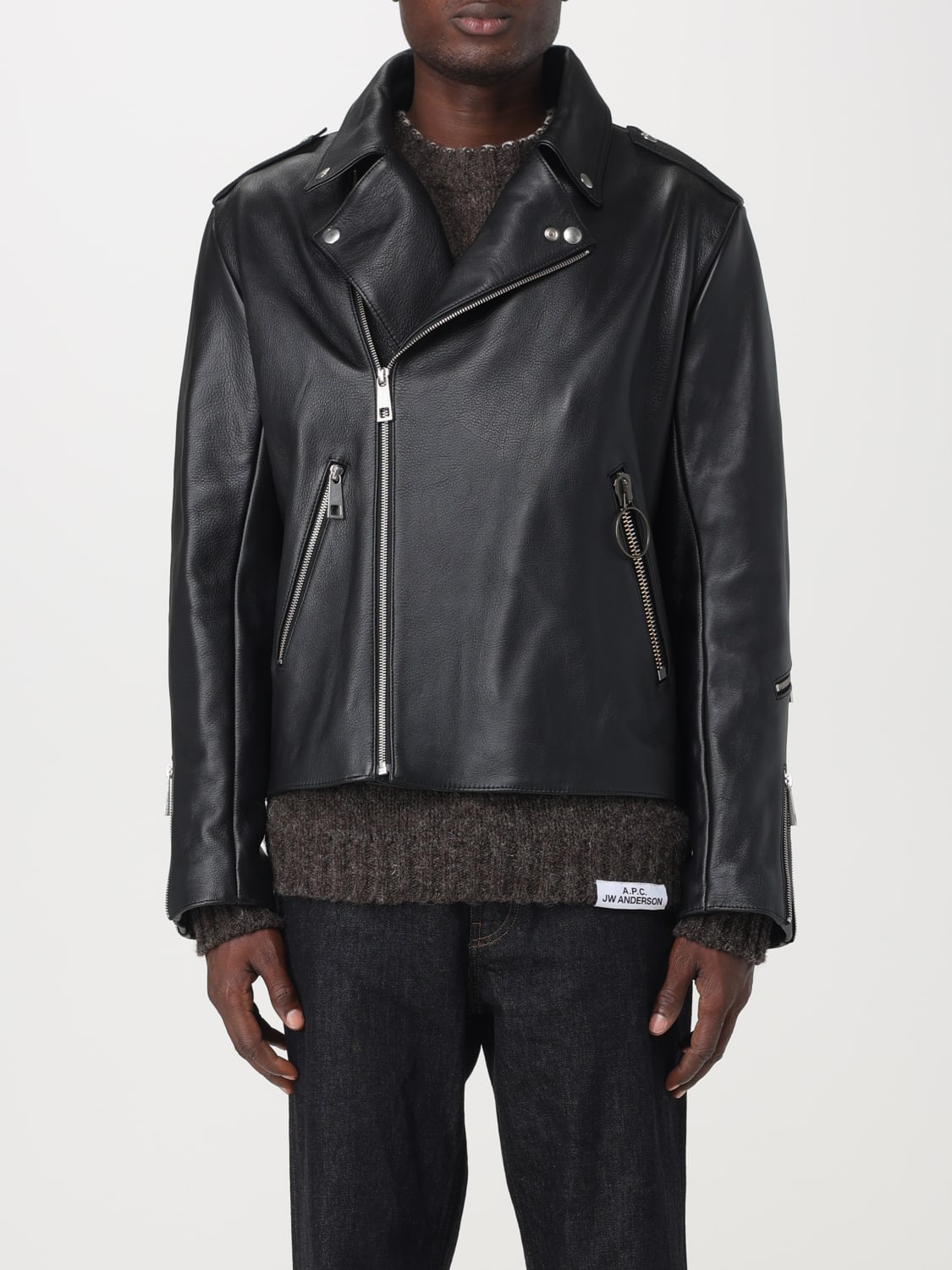 A.P.C. x JW Anderson leather jacket
