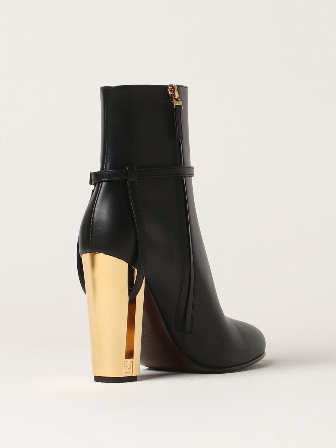 Fendi Delfina leather ankle boots