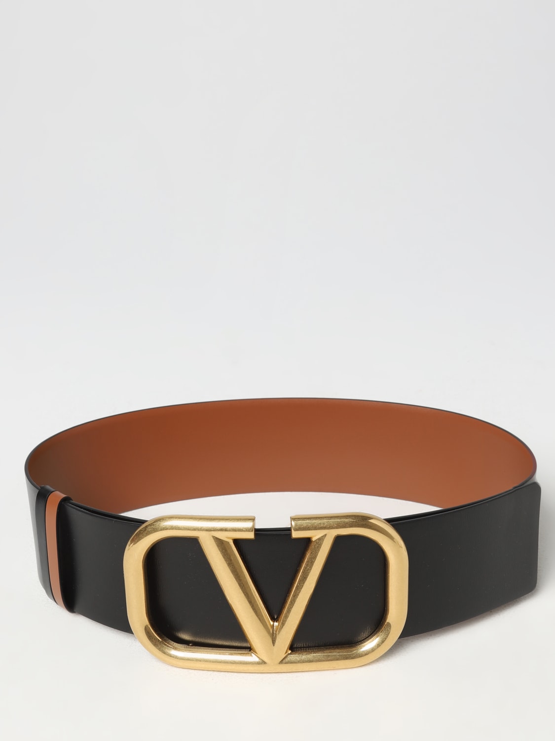 VALENTINO GARAVANI: reversible leather belt - Leather | VALENTINO GARAVANI  belt 3W2T0S10ZFR online at GIGLIO.COM