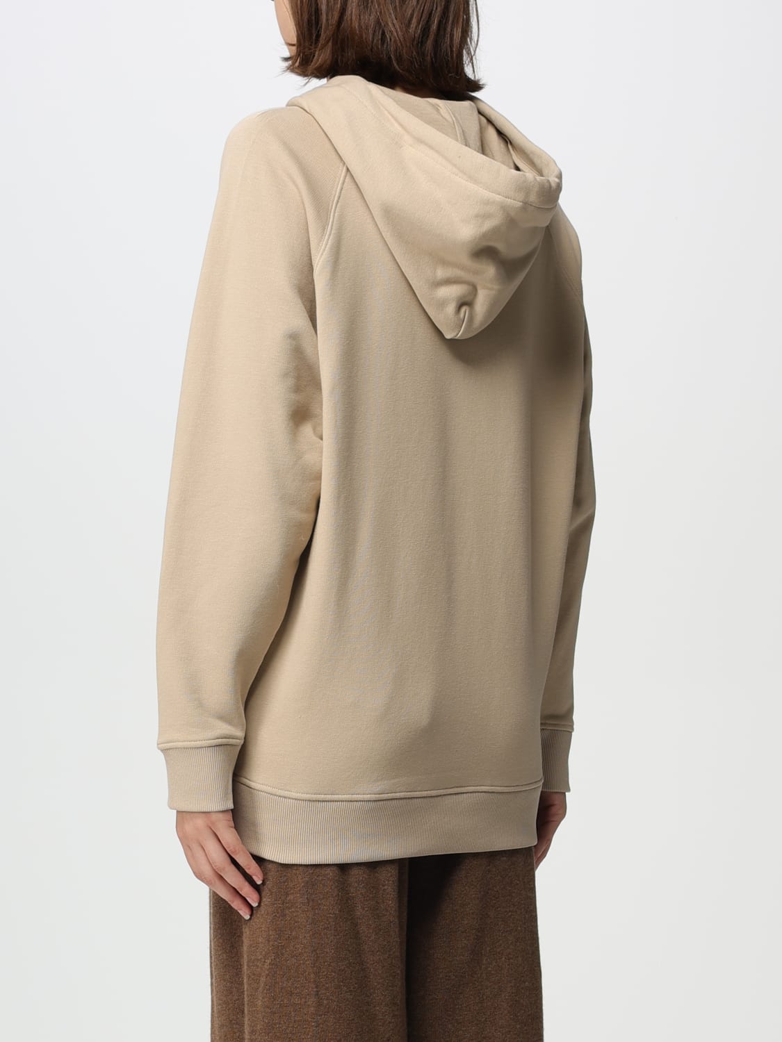 MAX MARA: cotton sweatshirt with Wegman print - Beige | MAX MARA