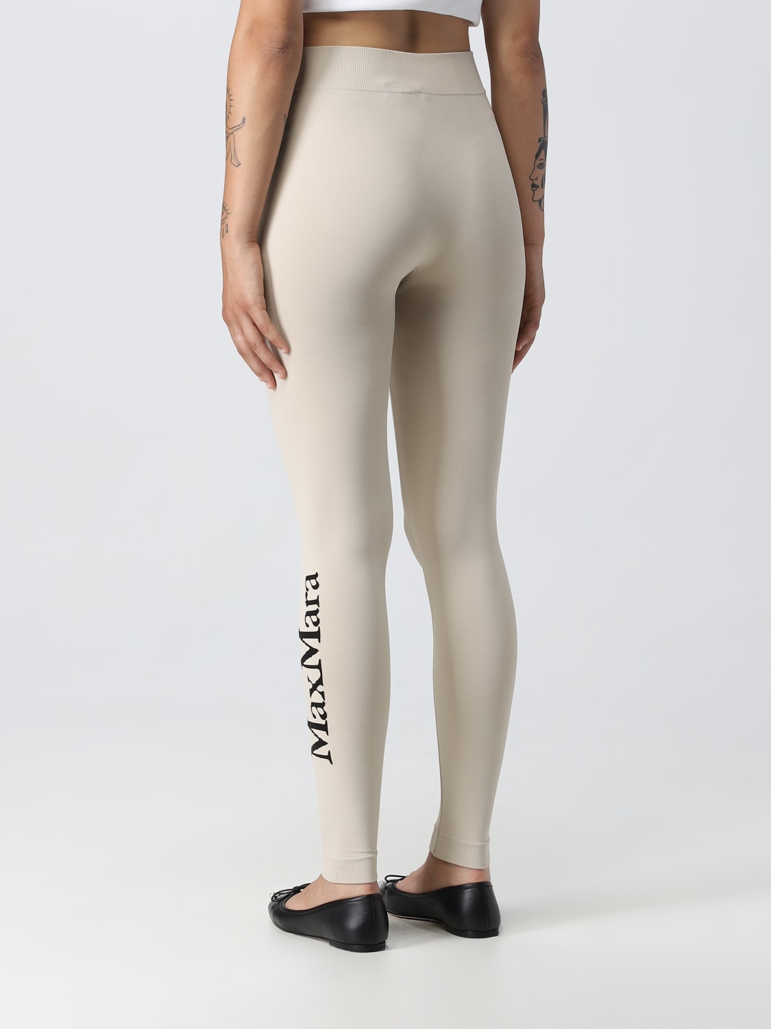 Leggings Max Mara White size XL International in Not specified - 26864765