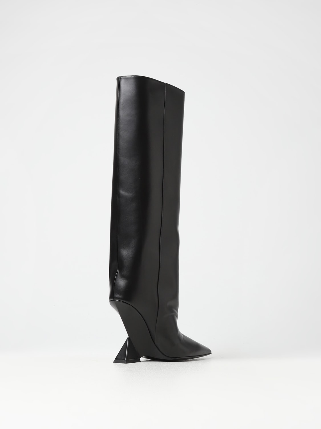 THE ATTICO: Cheope boots in leather - Black | THE ATTICO boots