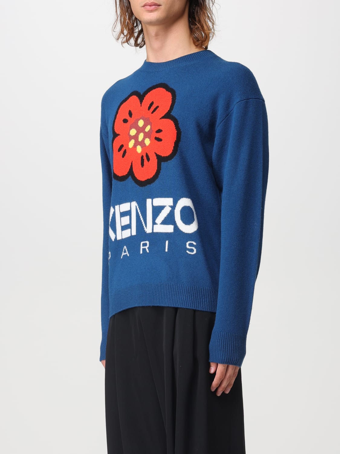 KENZO：セーター メンズ - ブルー | GIGLIO.COMオンラインのKENZO 