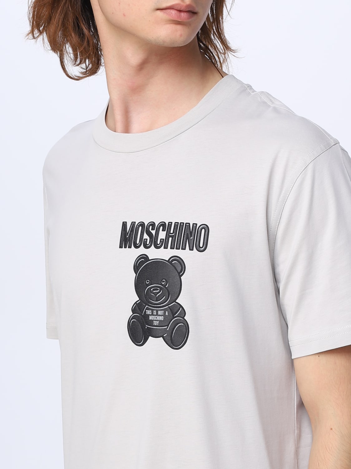 お得商品MOSCHINO 半袖 BLACK/WHITE 品番：J0708 2041 Tシャツ/カットソー(半袖/袖なし)