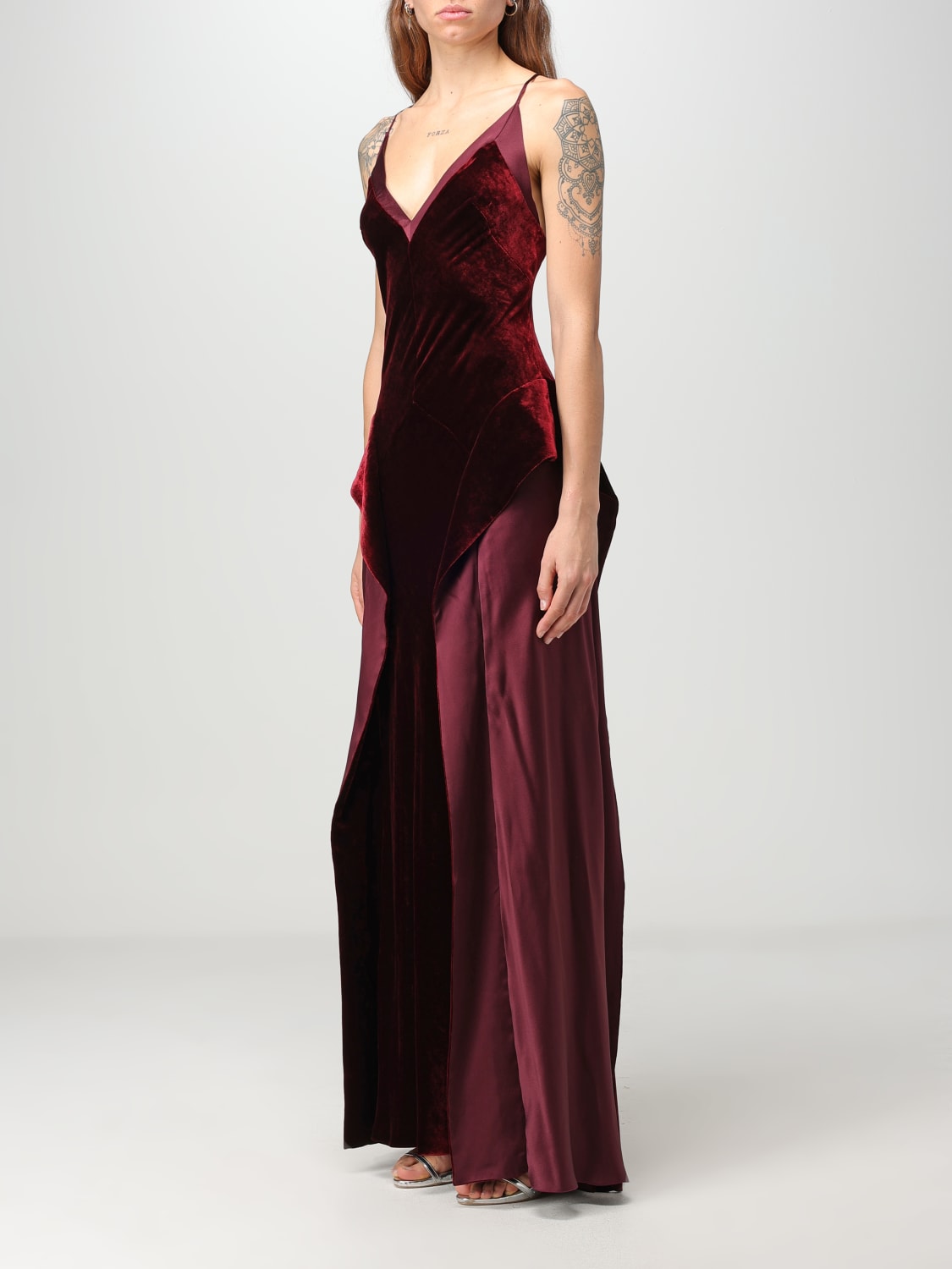 ALBERTA FERRETTI: dress for woman - Burgundy | Alberta Ferretti