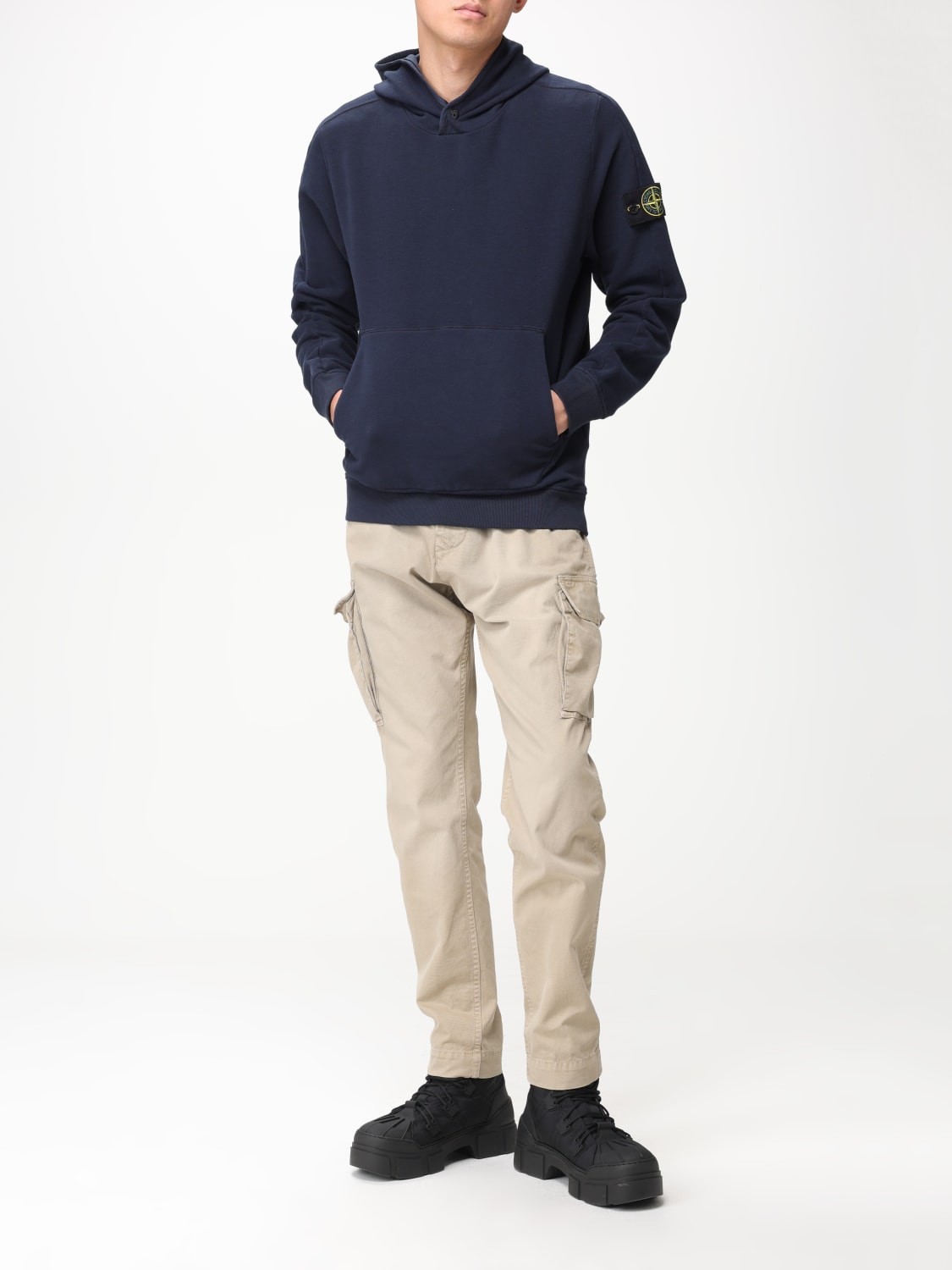 STONE ISLAND sweatshirt for man Blue Stone Island sweatshirt