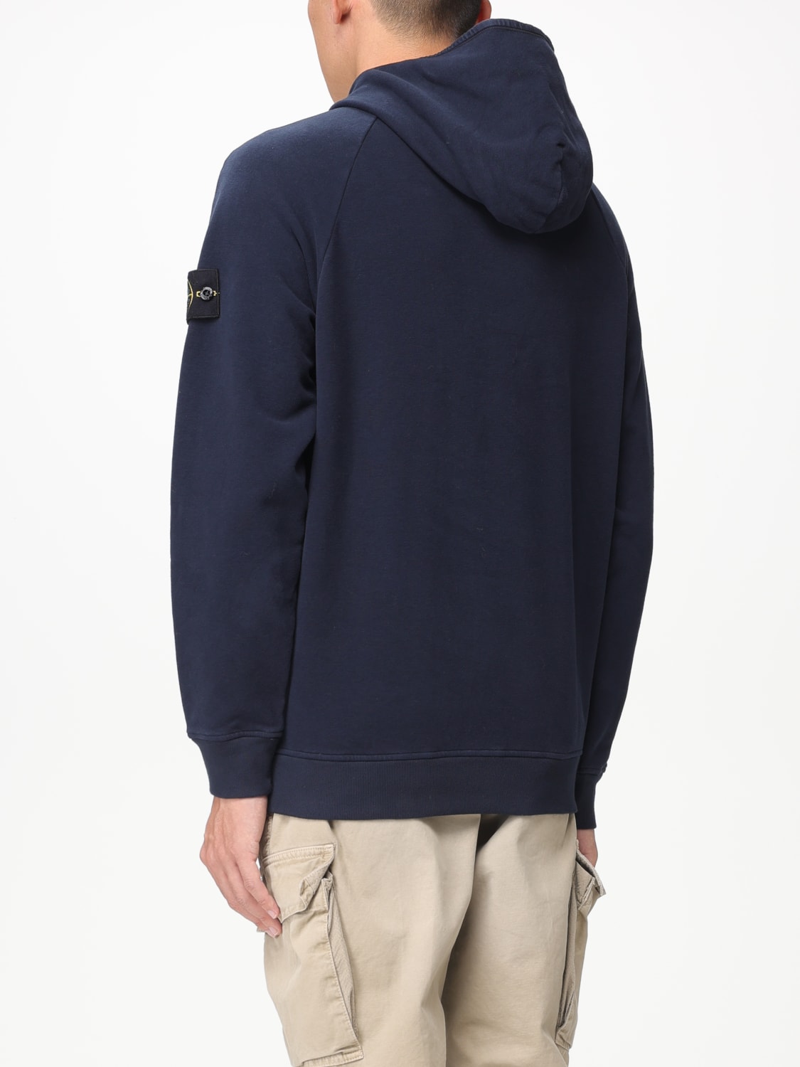 STONE ISLAND sweatshirt for man Blue Stone Island sweatshirt