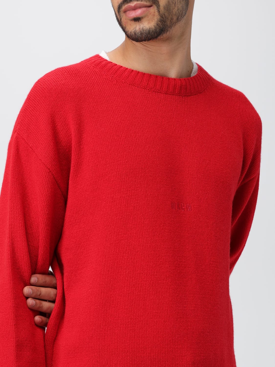 Msgm sweater in wool and cashmere