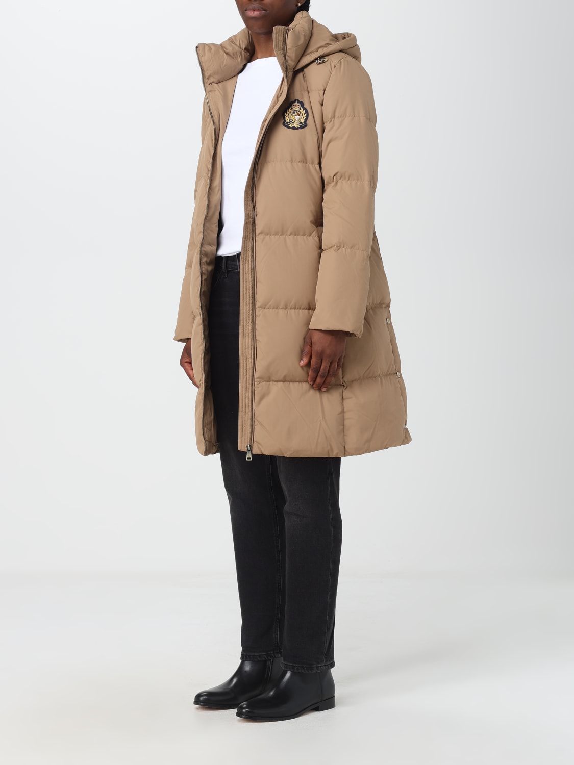 LAUREN RALPH LAUREN: Coat woman - Beige  LAUREN RALPH LAUREN jacket  297918617 online at