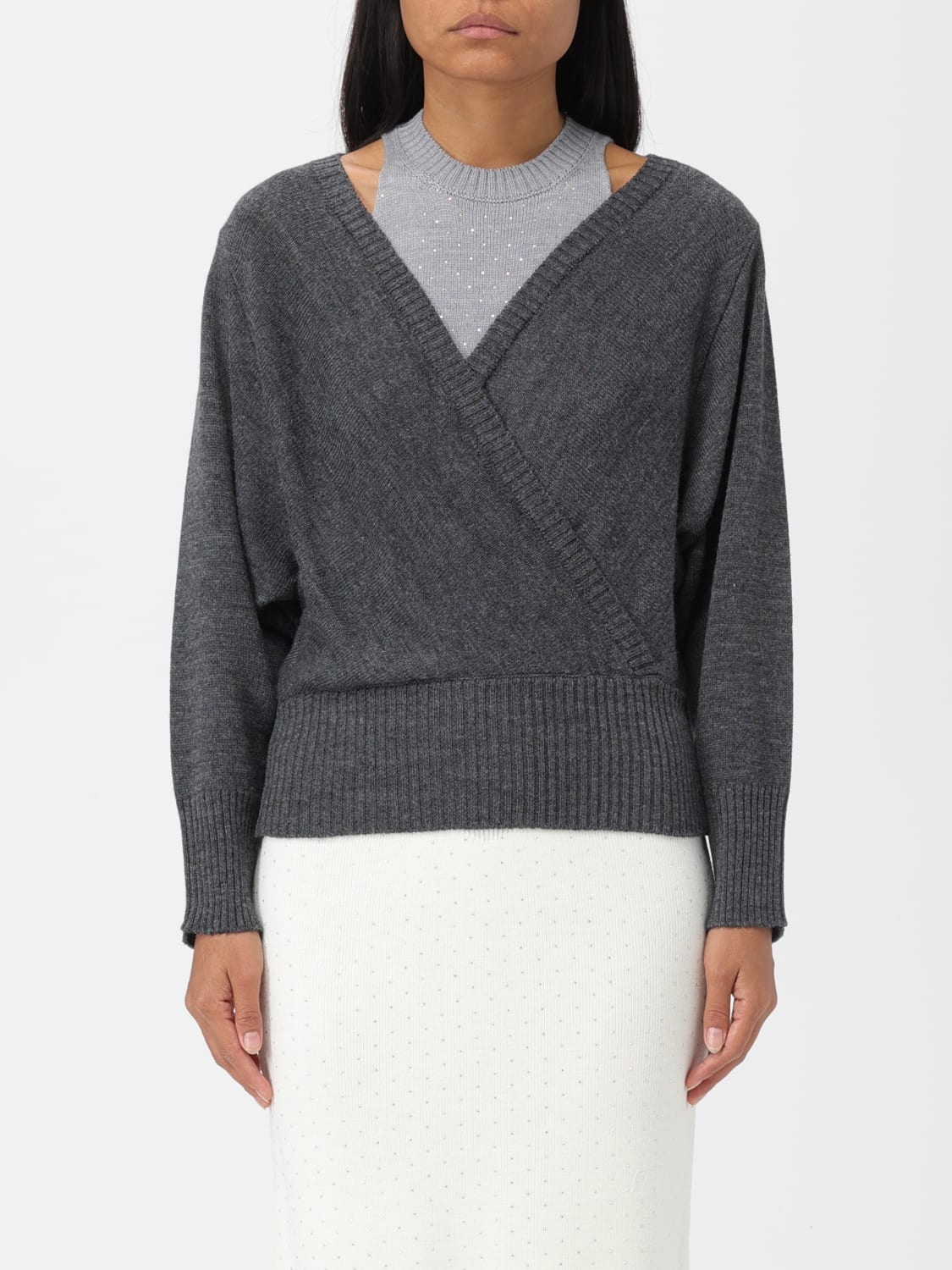 Sweater SIMONA CORSELLINI Woman color Grey