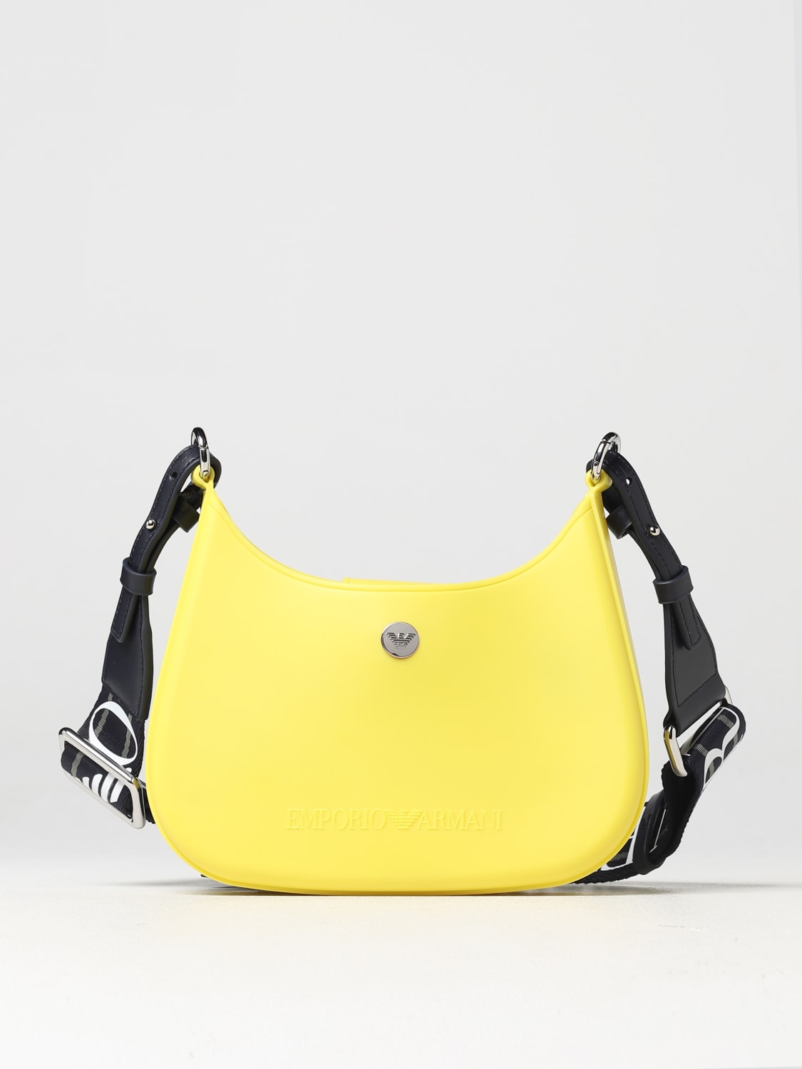 EMPORIO ARMANI bag in rubber Yellow EMPORIO ARMANI mini bag