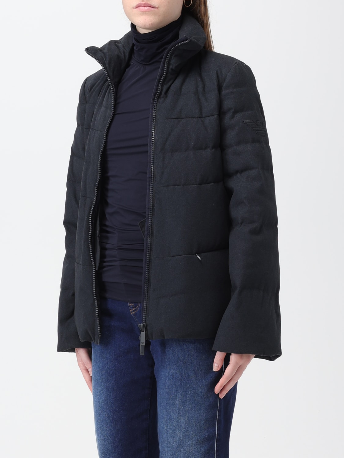 EMPORIO ARMANI Chaqueta mujer Azul Oscuro Chaqueta EMPORIO