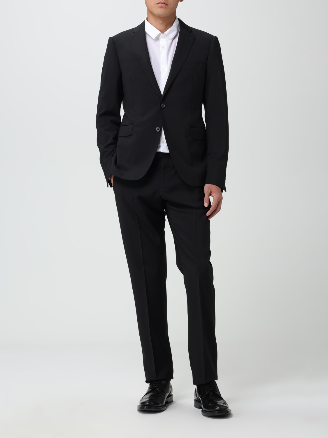 EMPORIO ARMANI: Suit men - Black | EMPORIO ARMANI suit H41VMM01504 ...