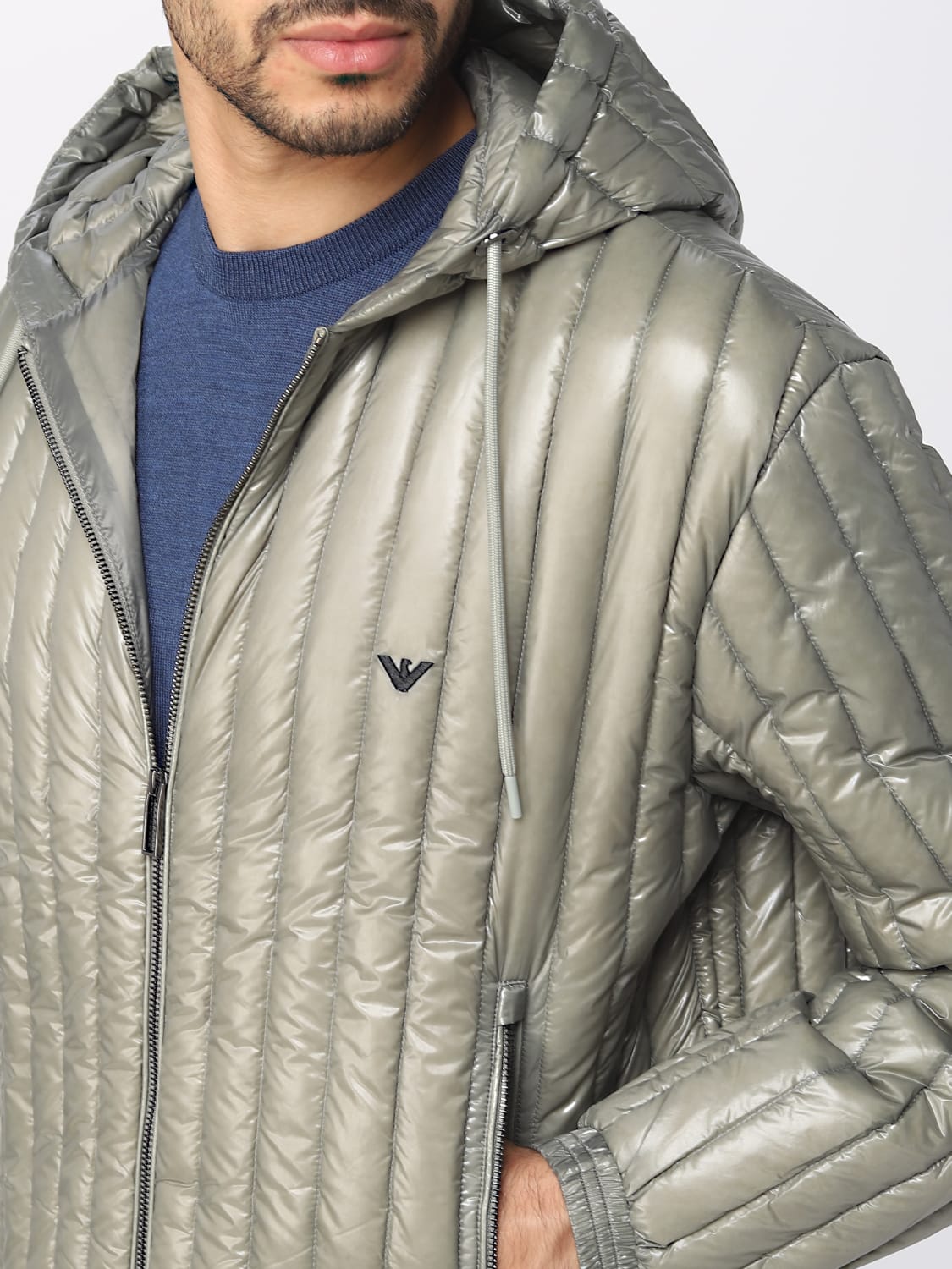 EMPORIO ARMANI: jacket for man - Sage | Emporio Armani jacket