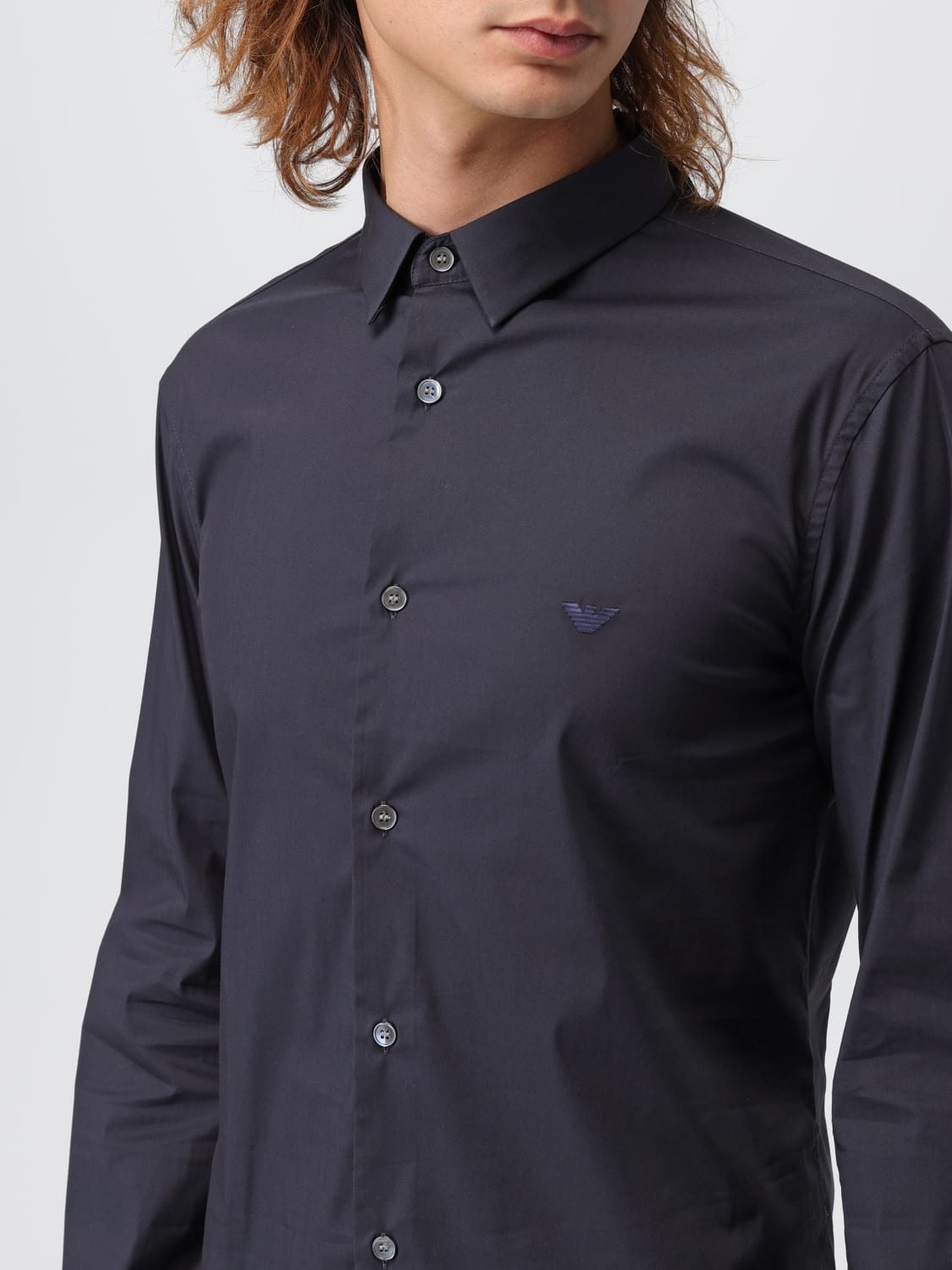 EMPORIO ARMANI Camisa hombre Azul Oscuro Camisa EMPORIO