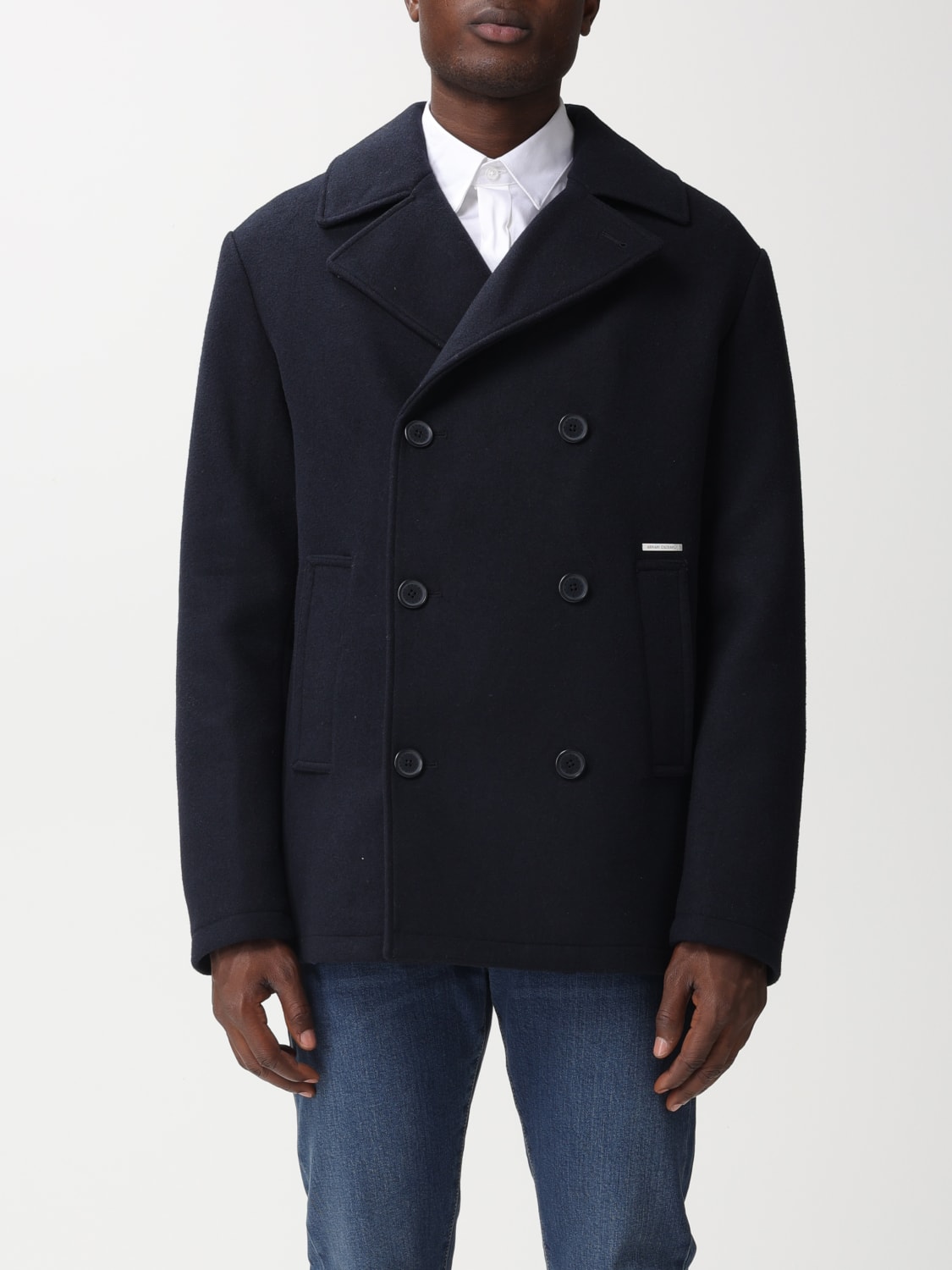 ARMANI EXCHANGE Coat men Blue ARMANI EXCHANGE coat