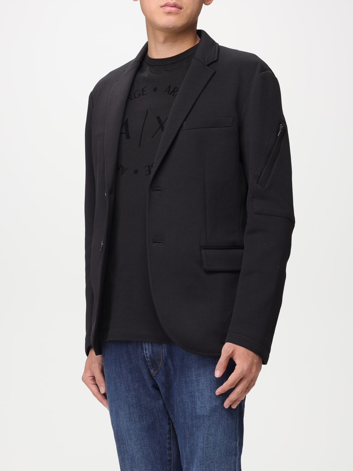 ARMANI EXCHANGE blazer for men Black Armani Exchange blazer