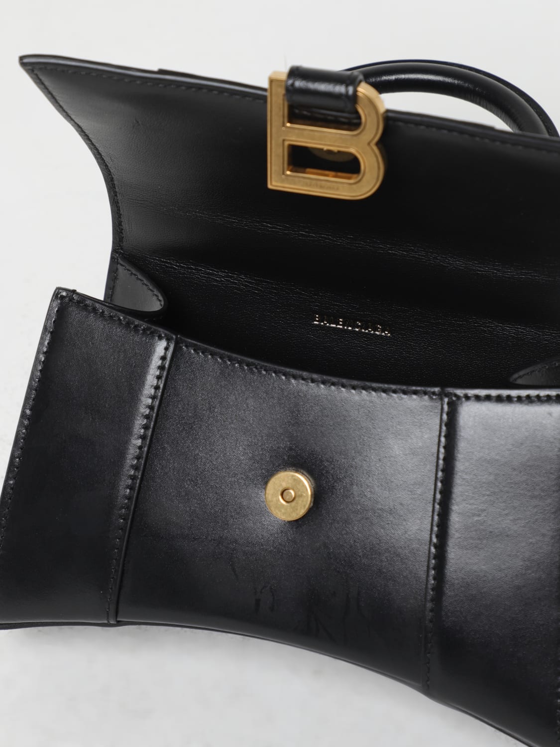 Balenciaga Black Hourglass Wallet Bag