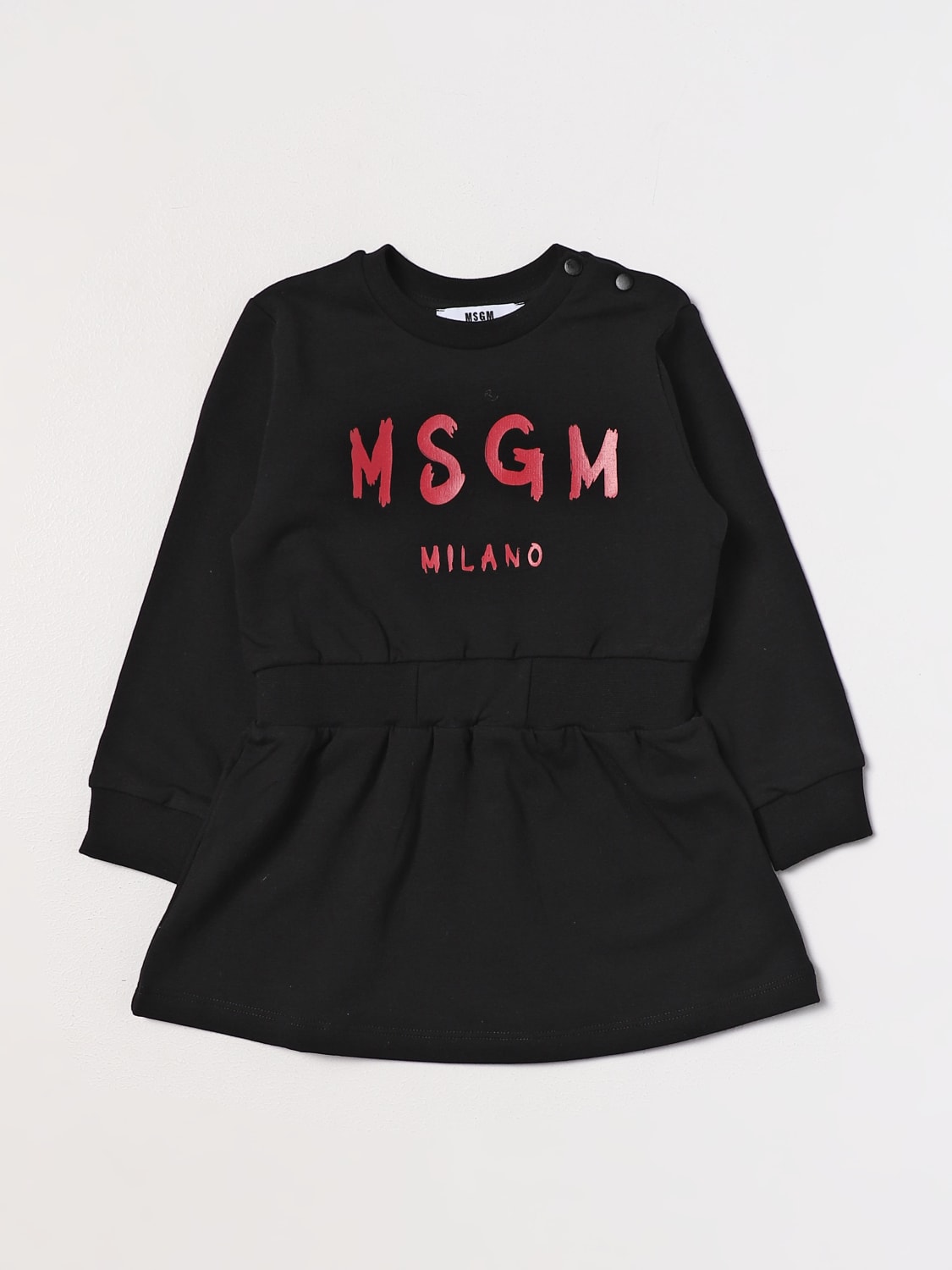 MSGM Kids logo-print crew-neck sweatshirt - Black