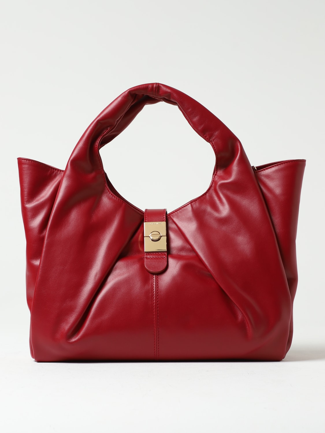 BORBONESE Shoulder bag woman Burgundy BORBONESE handbag