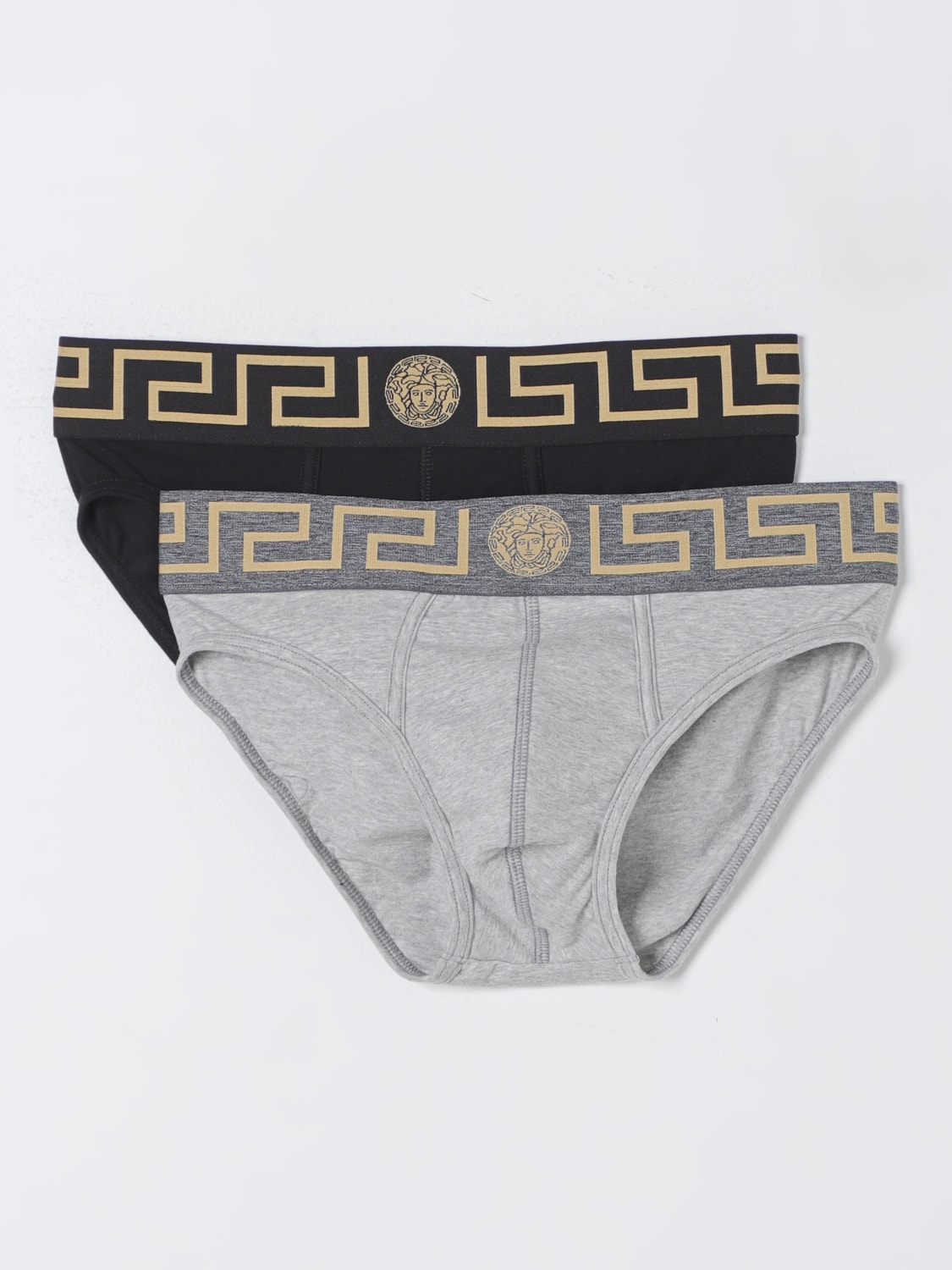 VERSACE: underwear for man - Grey  Versace underwear AU10180A232741 online  at
