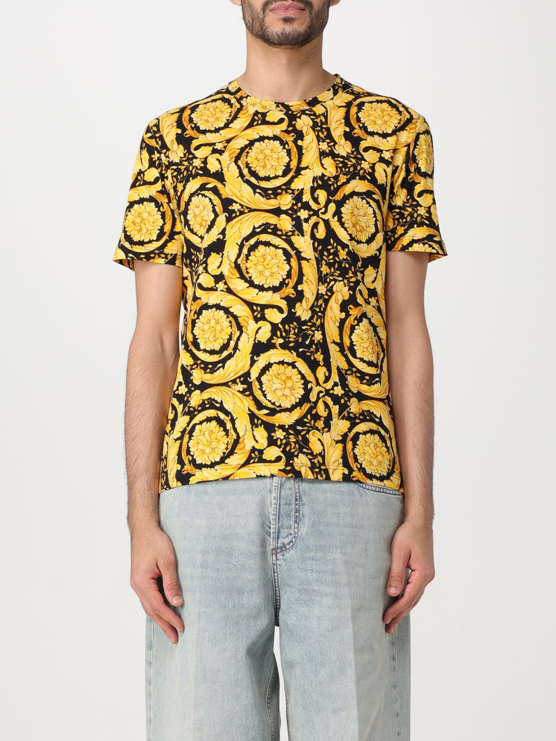 VERSACE: T-shirt men - Gold | VERSACE underwear 10009591A00515