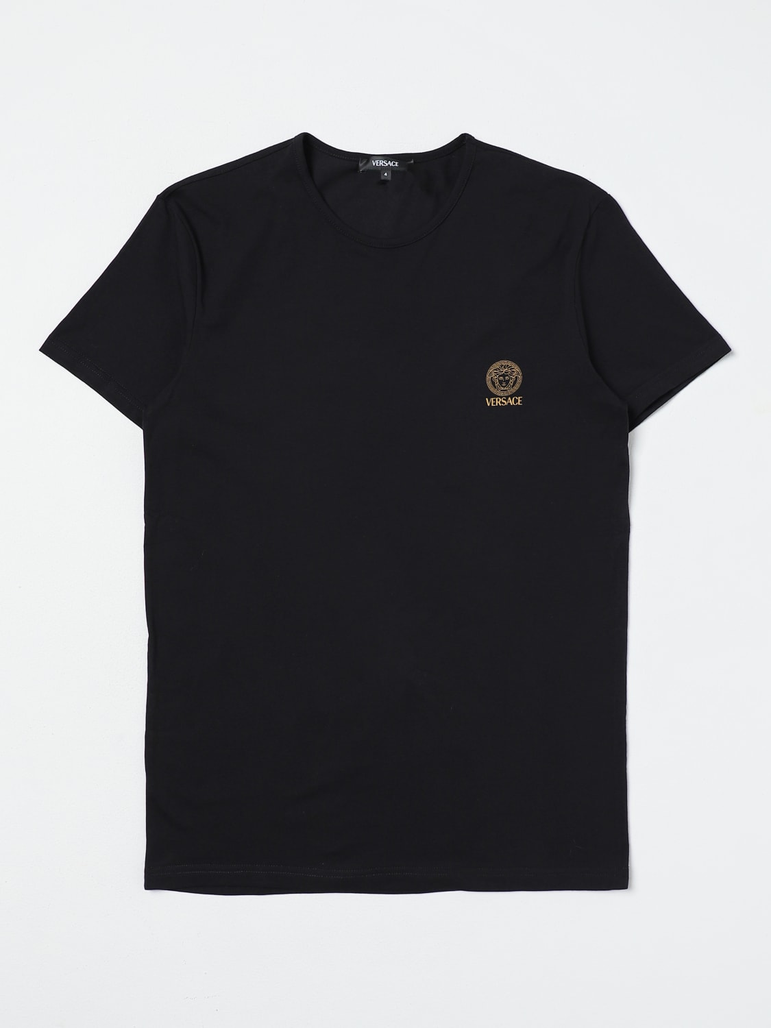 VERSACE: T-shirt men - Black | VERSACE t-shirt AUU010051A10011 online ...