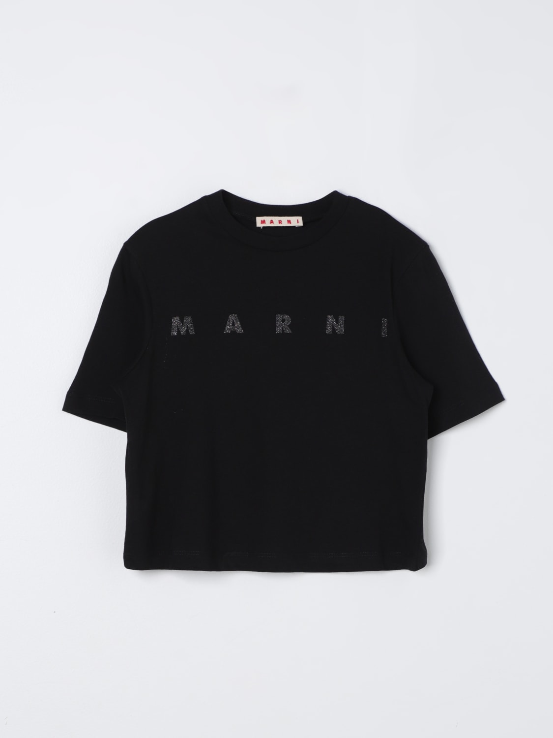 MARNI: t-shirt for girls - Black | Marni t-shirt M01027M00NE