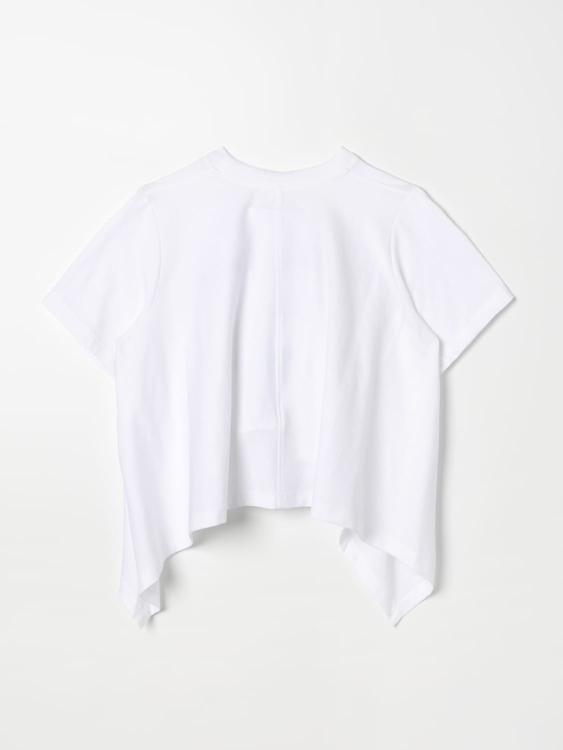 MM6 Maison Margiela Kids logo-embroidered cropped shirt - White