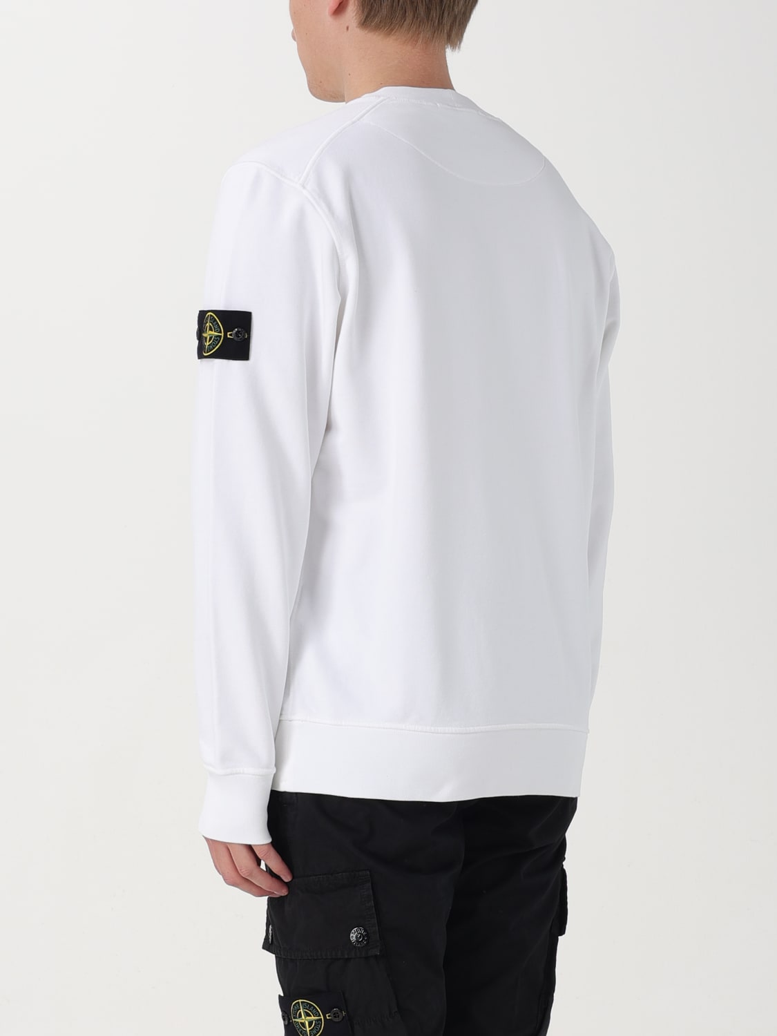 STONE ISLAND：スウェットシャツ メンズ - ホワイト | GIGLIO.COM