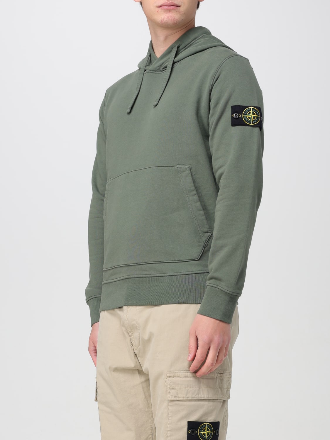 STONE ISLANDスウェットシャツ フード付き ラスティック　正規品