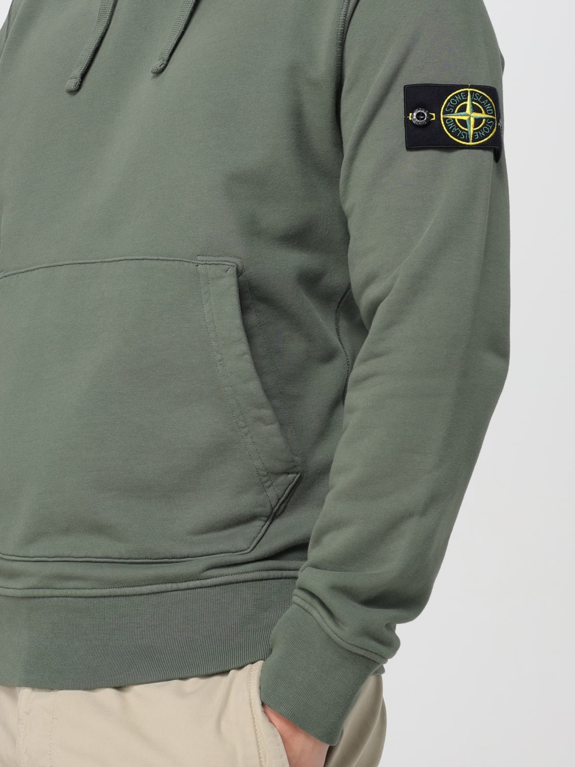 21AW STONE ISLAND ブリーチ加工スウェットストーンアイランド