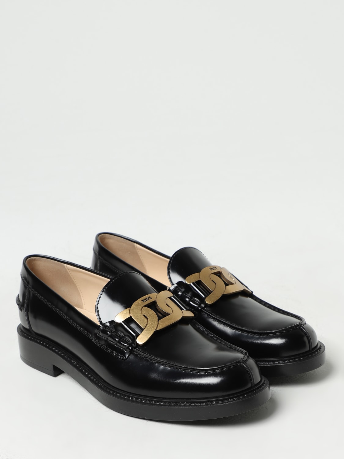 Tod's patent hot sale leather loafers