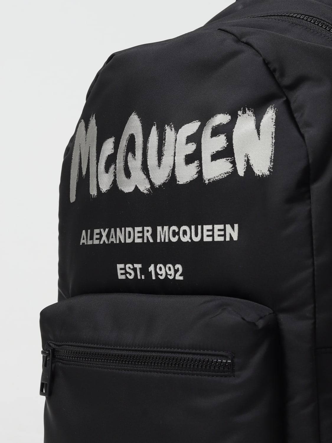 ALEXANDER MCQUEEN：手袋男士- 黑色| ALEXANDER MCQUEEN 背包